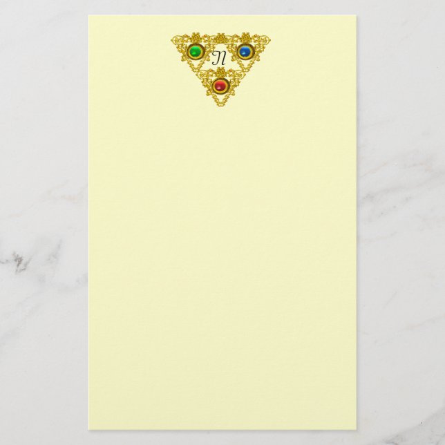 PAPELARIA MAGIC ELFIC TALISMAN/TRIÂNGULO DOURADO (Frente)