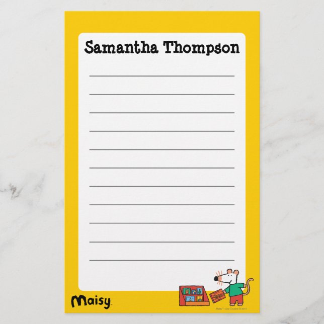 Papelaria Maisy com Livros de Biblioteca (Frente)