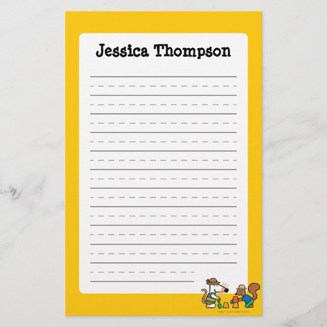 Papelaria Maisy e Cyril constroem um castelo da areia (Frente)