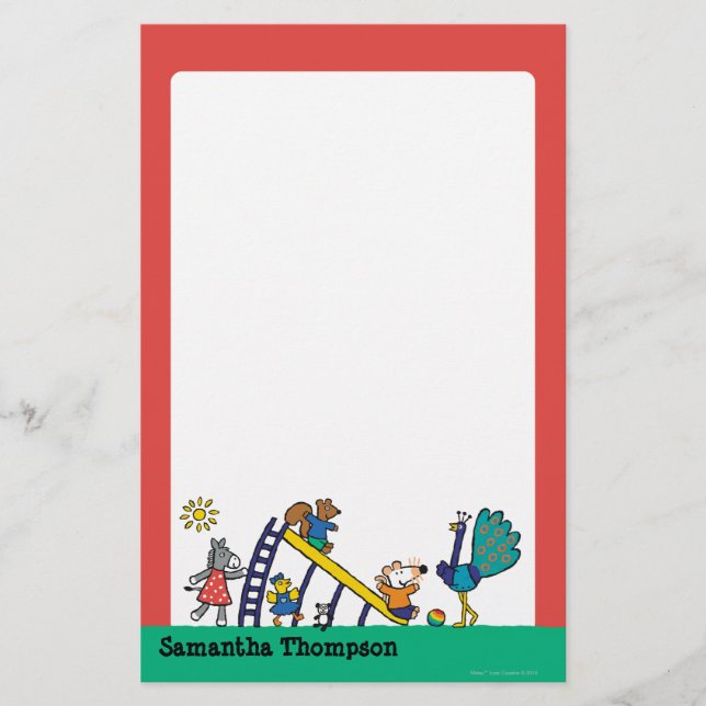 Papelaria Maisy no Playground com Amigos (Frente)