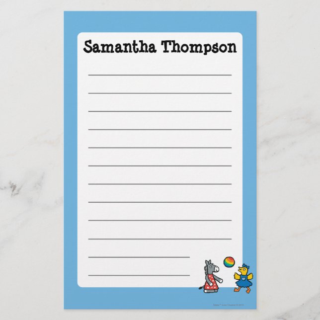 Papelaria Maisy no pré-escolar com os amigos no campo de (Frente)