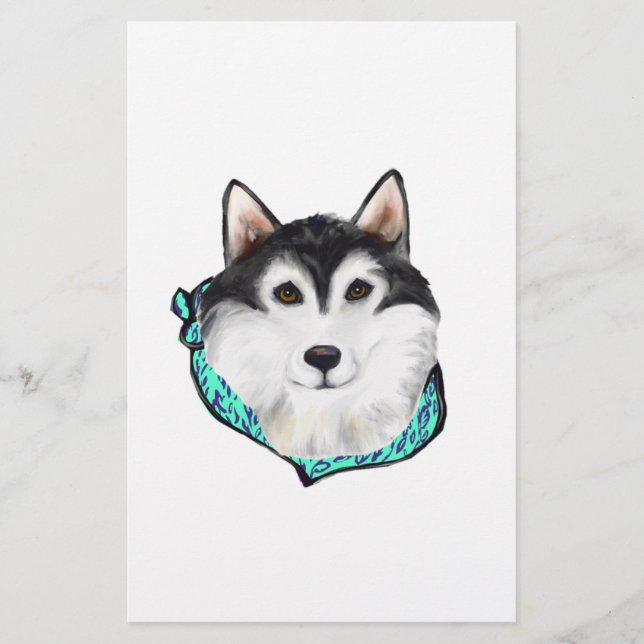 Papelaria Malamute do Alasca (Frente)