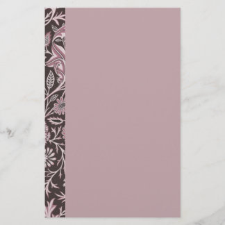 Papelaria Malva floral e chocolate