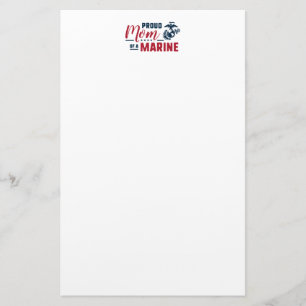 Papelaria Mamã orgulhosa de um fuzileiro naval
