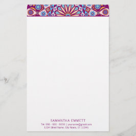 Papelaria Mandala Professional Modern Roxo
