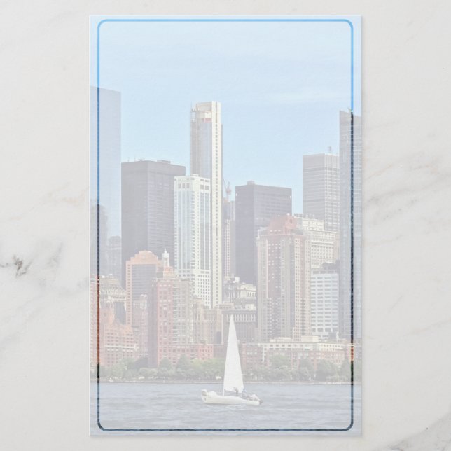 Papelaria Manhattan NY - Navio De Navegação Por Manhattan Sk (Frente)