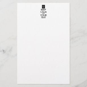 Papelaria MANTENHA O CALM E O TEXTO COMPLETAMENTE Personaliz