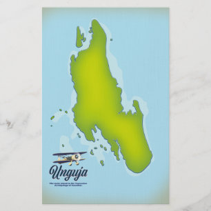 Papelaria Mapa de viagem da Ilha de Unguja