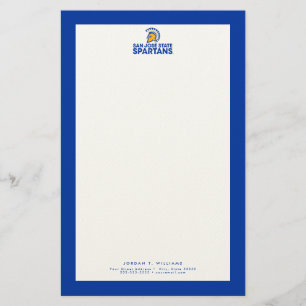 Papelaria Marca de palavras do logotipo Spartans State San J