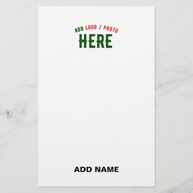 PAPELARIA MARCA VERIFICADA BRANCA PERSONALIZÁVEL MODERNA (Frente)
