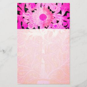 Papelaria MARGARIDA FLOR DE PÊSSEGO FUCHSIA , Floral