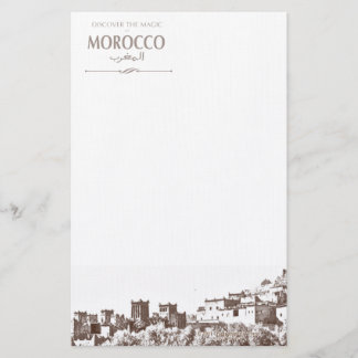 Papelaria Marroquino Kasbah do papel de carta