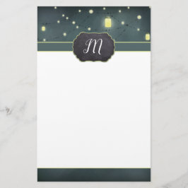 Papelaria Mason Jars Summer Night Monogramed