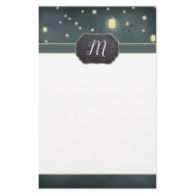 Mason Jars Summer Night Monogramed