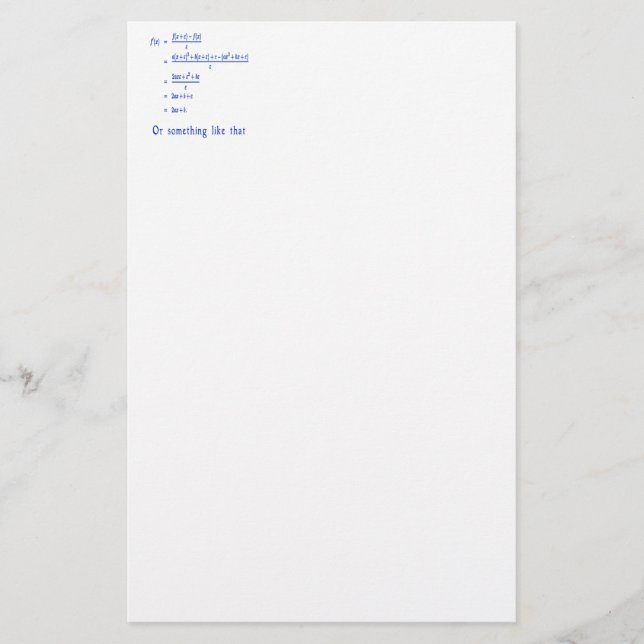 Papelaria Matemática (Frente)