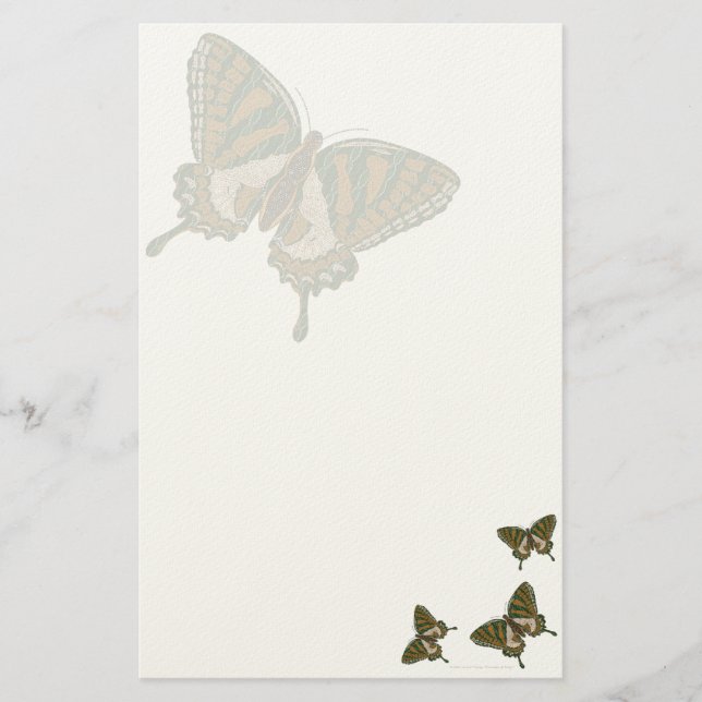 Papelaria Material de carta original de Swallowtail (Frente)