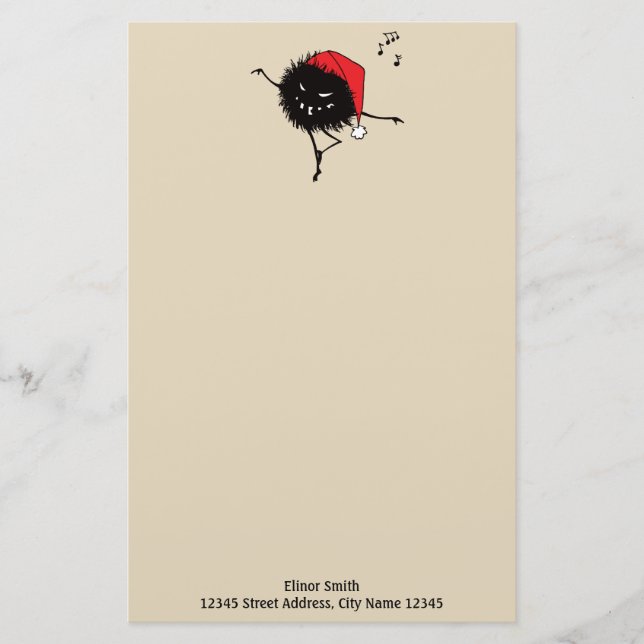 Papelaria Mau Inseto De Natal Cantando E Dançando (Frente)