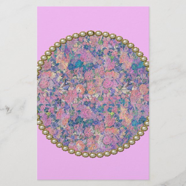 Papelaria Medalha rosa (Frente)