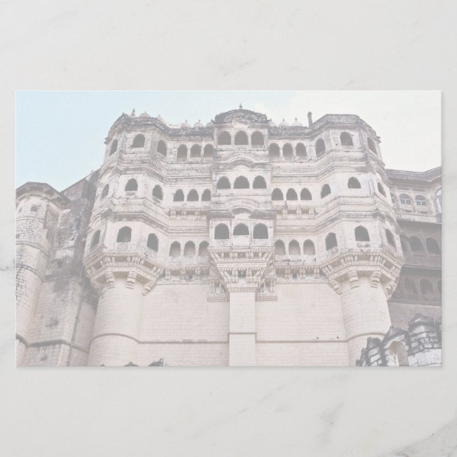 Papelaria Mehrangarh Fort, Jaipur, Rajasthan, Índia (Frente)