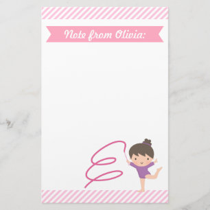 Papelaria Menina Ginasta Fofa e Ginástica de Fita