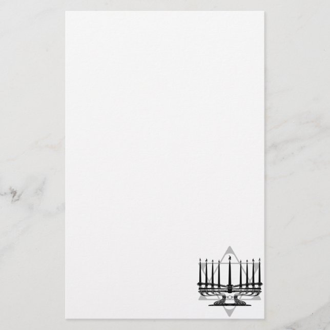 Papelaria Menorah e estrela (Frente)