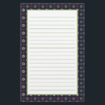 Papelaria Menorah verde-rosa e estrela de David Pattern<br><div class="desc">Papelaria Whimsical com Hanukkah temia o padrão menórico de menorahs e Star de David em azul,  verde e rosa.</div>