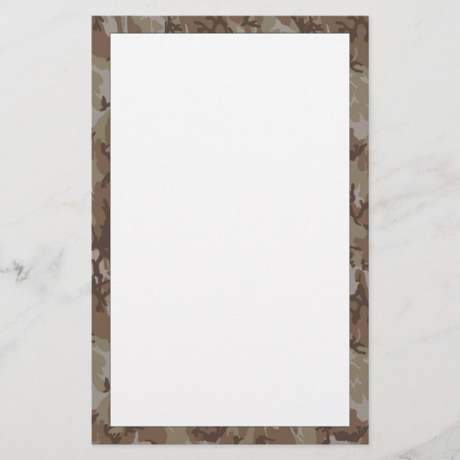 Papelaria Mensagem sobre Camo (Frente)