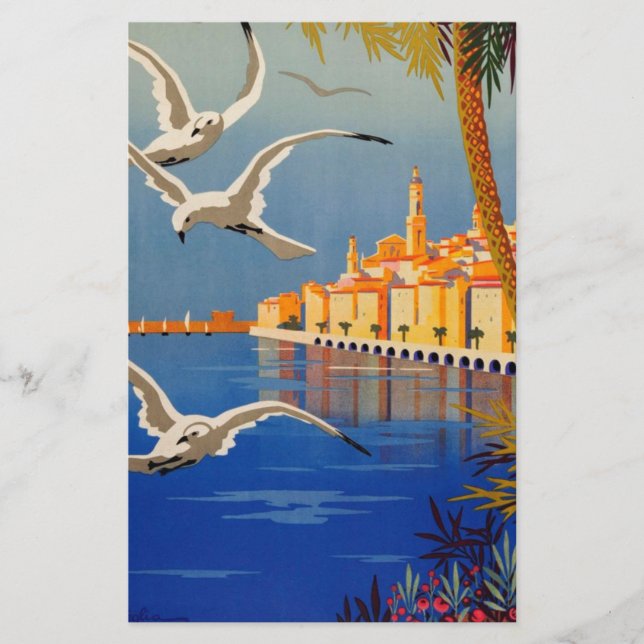 Papelaria Menton Vintage Côte D'azur (Frente)