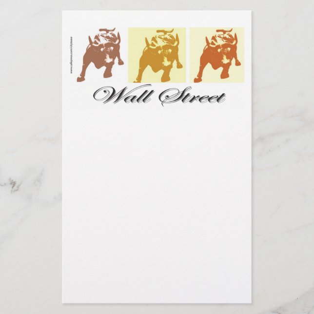 Papelaria Mercado Bull Wall Street (Frente)