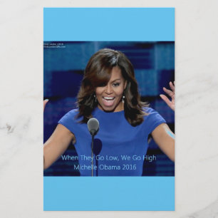 Papelaria Michelle Obama "Nós Vamos Alto" Colecionável