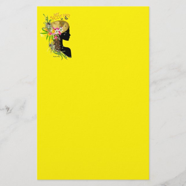 Papelaria Minha festa de chapéu (Frente)