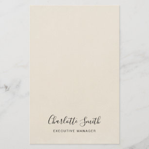 Papelaria Minimalista Elegante Clássico Profissional