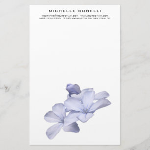 Papelaria Minimalista Moderno Profissional Flores Feminino