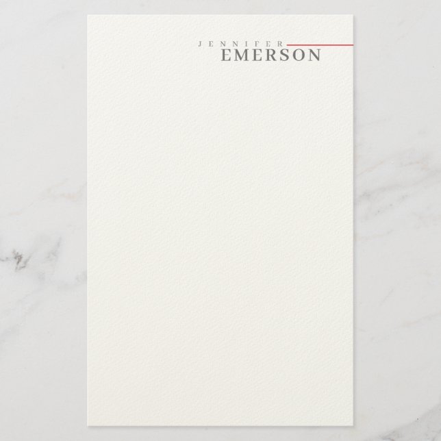 Papelaria Minimalista moderno profissional simples (Frente)