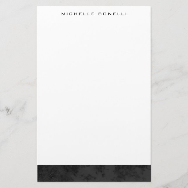 Papelaria Minimalista Moderno Profissional Simples Único (Frente)