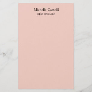 Papelaria Minimalista Profissional Único Clássico Pastel