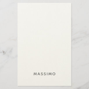 Papelaria Minimalista Simples Moderno Adicione Seu Nome