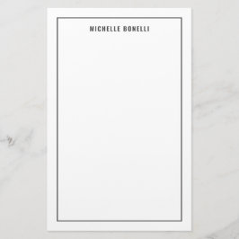 Papelaria Minimalista Simples Profissional Moderno