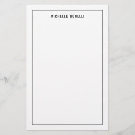Papelaria Minimalista Simples Profissional Moderno