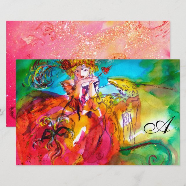 Papelaria MIRANDOLINA Venetian Carnaval veneziana Máscaras M (Frente/Verso)