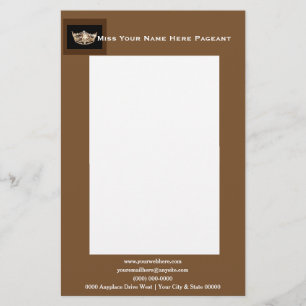 Papelaria Miss América estilo Bold Boxes Letterhead