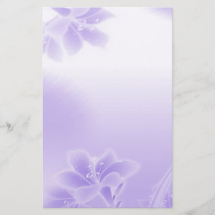 Papelaria Misty Purple Floral