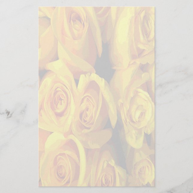 Papelaria Misty Yellow Roses (Frente)