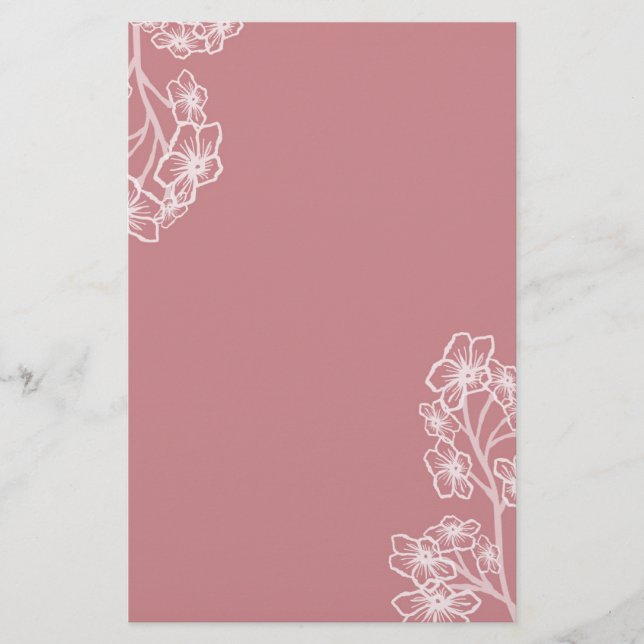 Papelaria Modern Floral Wedding (Frente)