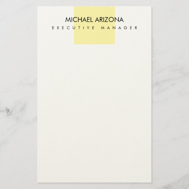 Papelaria Modern Minimalist Simple Plain (Frente)