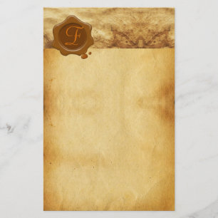 Papelaria Monograma do PARCHE DE SEAL DE CERA CRUZADA