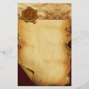 Papelaria Monograma do PARCHE DE SEAL DE CERA CRUZADA