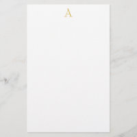 Monograma Dourado Branco