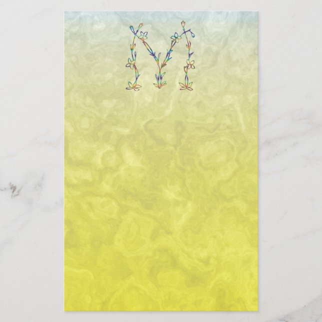 PAPELARIA MONOGRAMA FLORAL M (Frente)