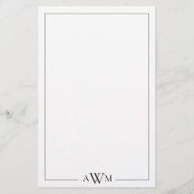Monograma Minimalista de Três Letras